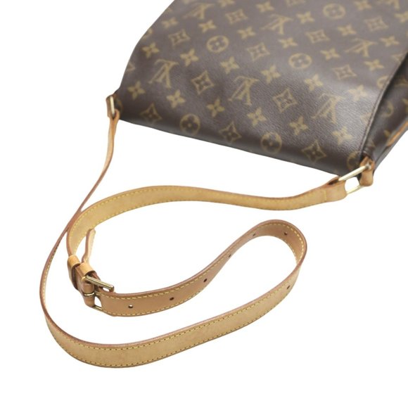 LOUIS VUITTON Monogram Musette Canvas Shoulder Bag Brown LV M51256 ⭐ - Picture 8 of 16